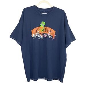 Urban Outfitters X Nickelodeon Group Graphic Tee T-Shirt Blue NWT Rugrats